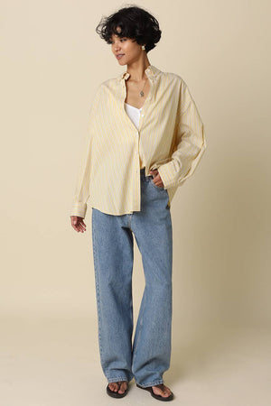 Macy Oversized Striped Shirt