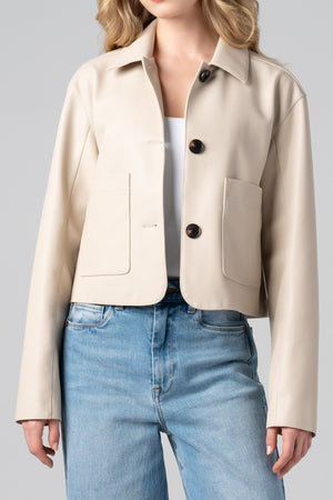 BlankNYC Cloud Dancer Faux Leather Jacket