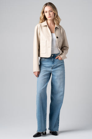 BlankNYC Cloud Dancer Faux Leather Jacket