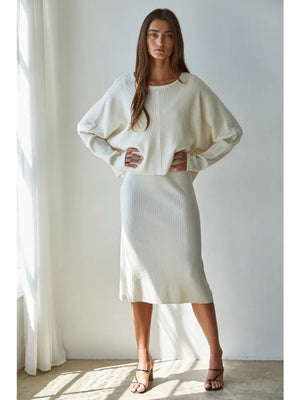 Long Sleeve Ribbed Sweater Top