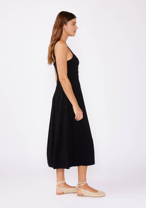 Cassie Square Neck Corset Midi Dress