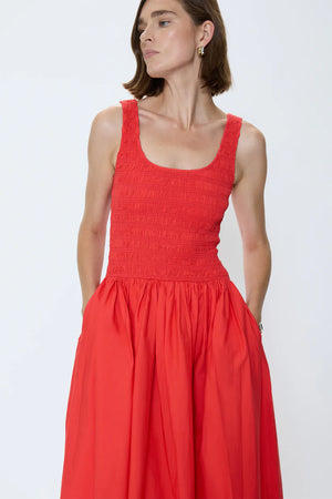 Pistola Alessia Shell Dress in Maraschino