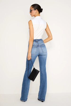 Good American Soft Tech Good Classic Bootcut Jean