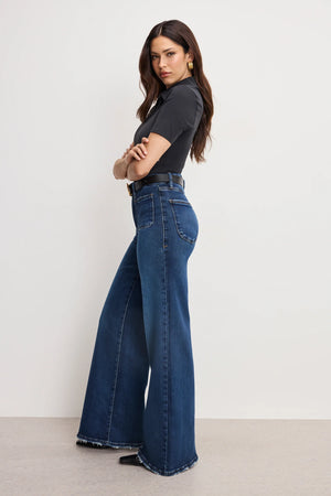 Good American Good Waist Palazzo Jeans