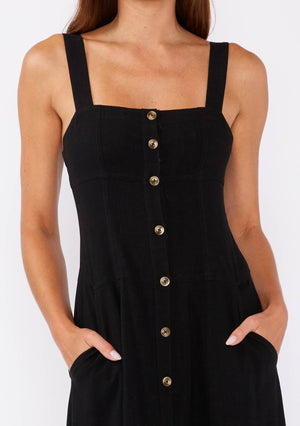 Cassie Square Neck Corset Midi Dress