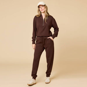 Athleisure DreamTech 1/4 Zip Jogger Set for Women