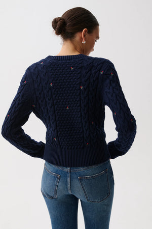 Pistola Shana Long Sleeve Cable Knit Sweater