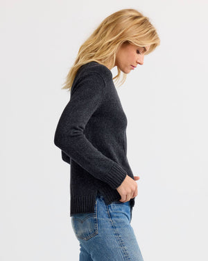 Everyday Cotton Crew in Charcoal