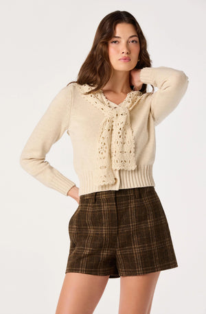 ASTR Rosabell Cardigan in Natural