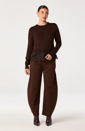 ASTR Juliette Sweater in Brown
