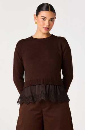 ASTR Juliette Sweater in Brown