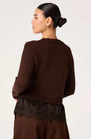ASTR Juliette Sweater in Brown