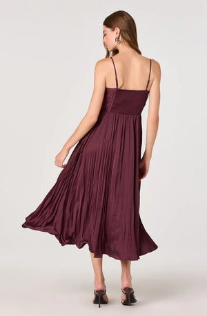 ASTR The Label Maeve Dress in Wine