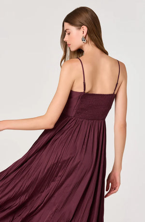 ASTR The Label Maeve Dress in Wine