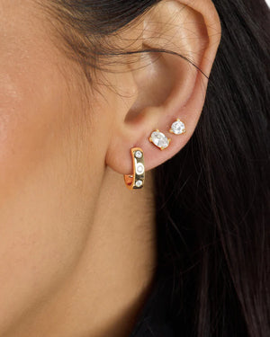 Melinda Maria Ashley Chain Convertible Earrings in Gold