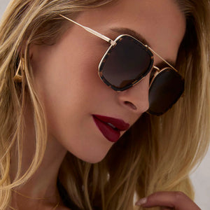 DIFF Jordan Espresso Tortoise Sunglesses