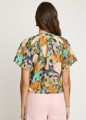 Zola Top in Baroque Pineapple