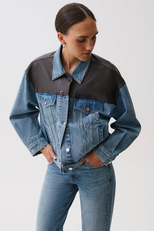 Pistola Harley Trucker Jacket in Metropolis