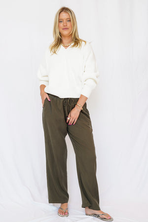 Gentle Fawn Gabriel Pants in Washed Bayleaf