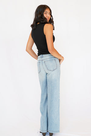 KUT Jodi High Rise Front Princess Seam Pant in Core