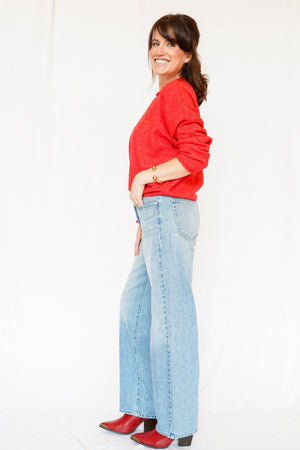 Just Black Denim Baggy Dad Jeans Light Denim