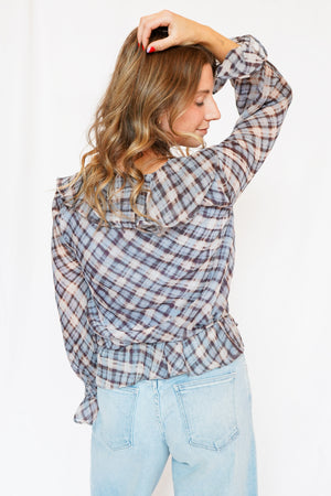 Kennedy_Ruffle_Peplum _Top_in_Blue_Plaid