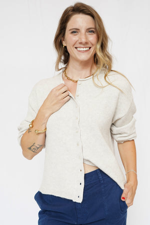 Dover Button Front Cardigan Sweater