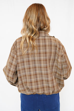 Cooper Jacket in Brown Plaid