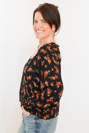Flora Blouse in Black