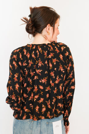Flora Blouse in Black
