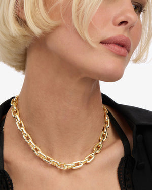 Melinda Maria Frankie Chain Gold Necklace 16"