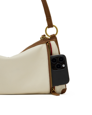 Hammitt Kyle Leather Handbag in West End with Antique Gold