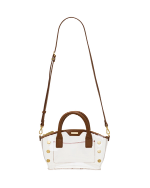 Hammitt Paula Clear Bag in Mahogany Pebble/Brushed Gold
