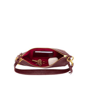 Hammitt Kyle Bag in Cherrywood Pebble/Brushed Gold
