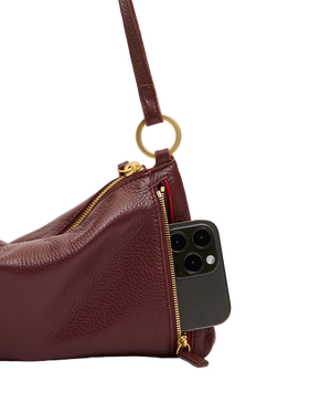Hammitt Kyle Bag in Cherrywood Pebble/Brushed Gold