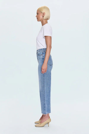 Pistola Lana Crop Denim in Wild Heart