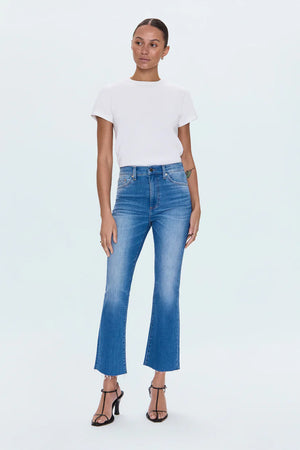 Pistola Lennon High Rise Crop Boot Jean in Ami