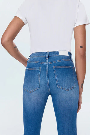 Pistola Lennon High Rise Crop Boot Jean in Ami