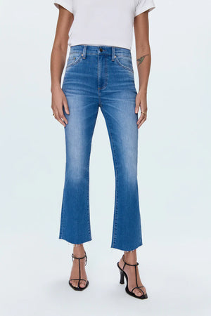 Pistola Lennon High Rise Crop Boot Jean in Ami
