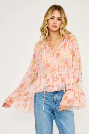 Rochelle Peplum Ruffle Top