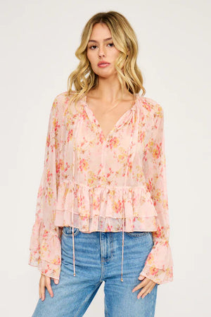 Rochelle Peplum Ruffle Top