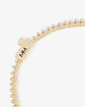 Melinda Maria Baby Not Your Basic Gold Tennis Necklace 18'