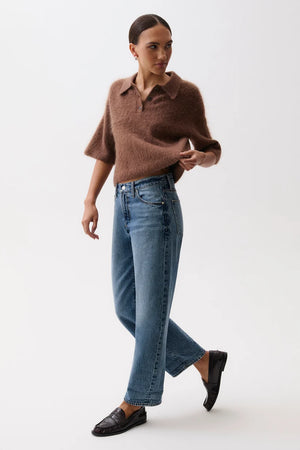 Pistola Donny Rolled Hem Boyfriend Jean in Wilcox