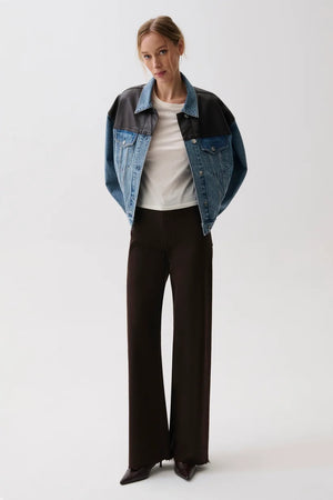 Pistola Penny High Rise Wide Leg Jean in Mocha