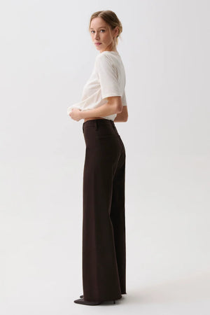 Pistola Penny High Rise Wide Leg Jean in Mocha
