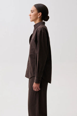 Pistola Mila Long Sleeve Button Down Warp Top