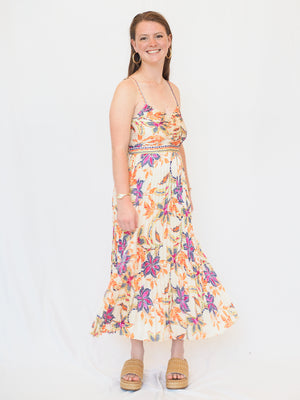 Dany Dayna Dress in Stitched Flower
