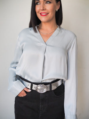 Keeping it Simple Satin Blouse