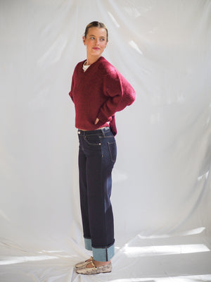 Liverpool Morgan Cuffed Wide Leg 30' Inseam