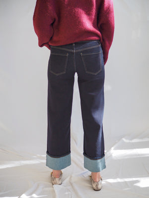 Liverpool Morgan Cuffed Wide Leg 30' Inseam